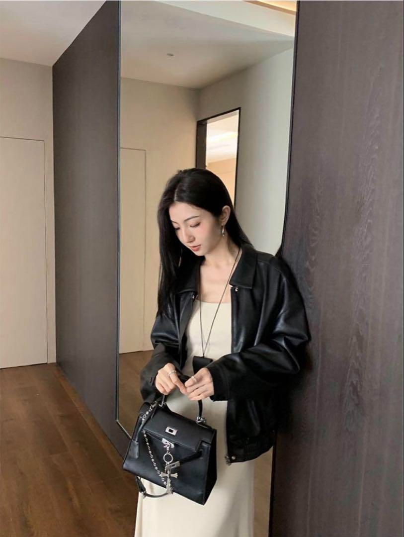 ニットタイトロングワンピース