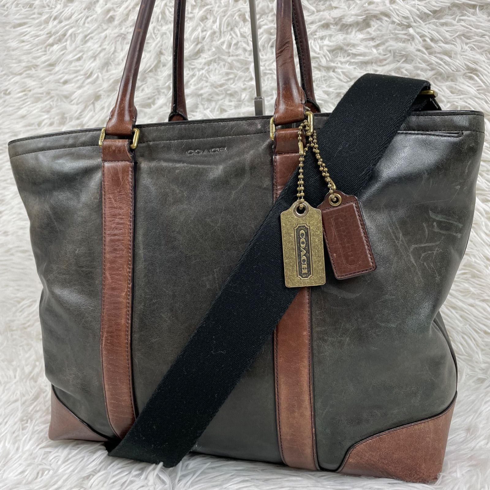 COACH ブリーカー ビジネストートバッグ 2way ショルダーバッグ 肩掛け 