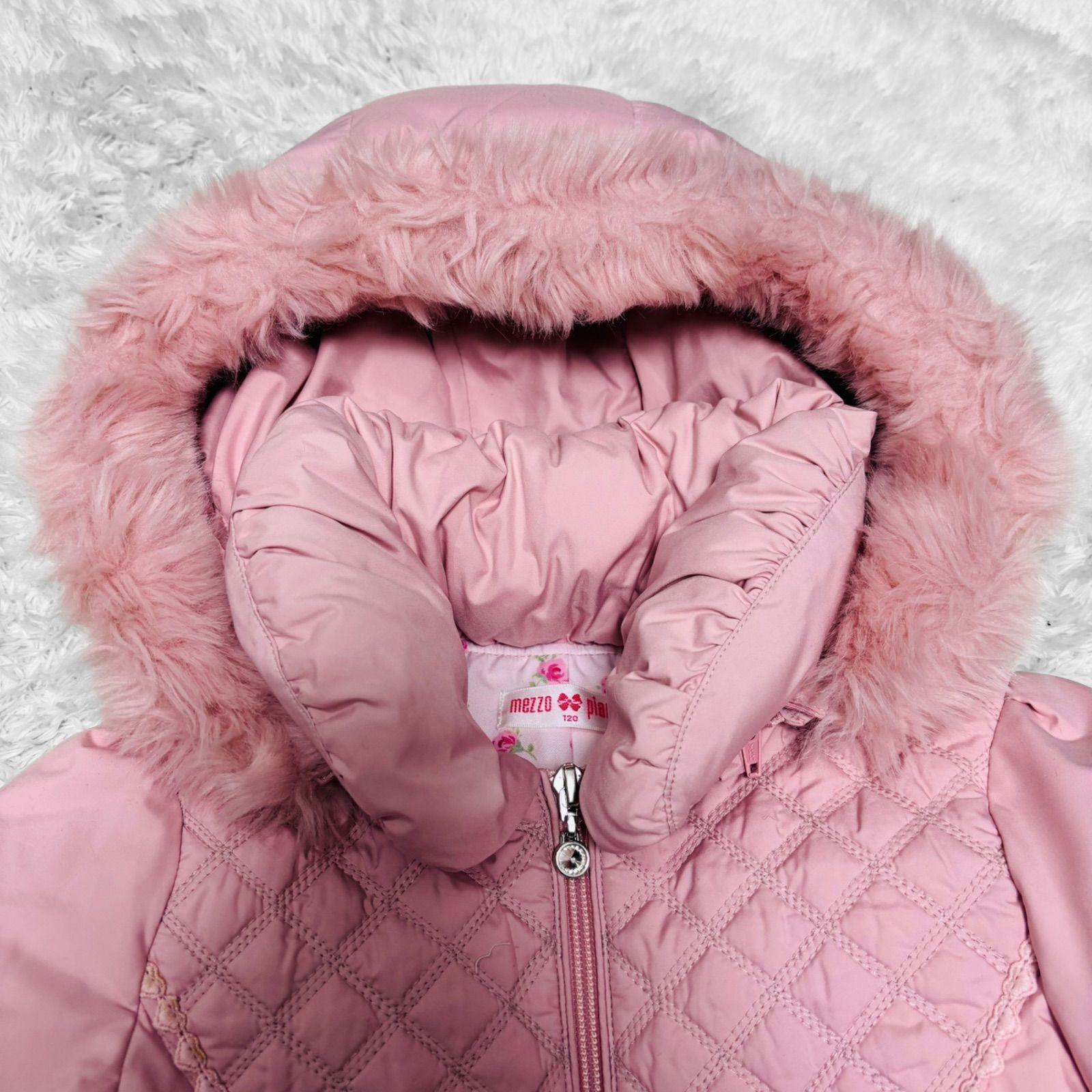 mezzo piano 立体くまさん ファーブルゾン 女の子 平成レトロ 130 mezzo piano 立体くまさん ファーブルゾン 女の子 平成レトロ 130