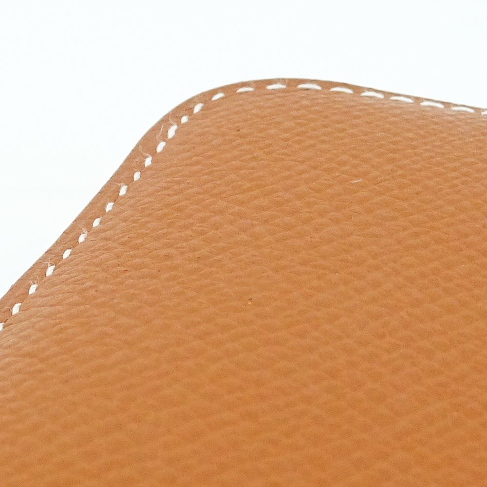 栄 エルメス アザップ コンパクト シルクイン コインケース 財布 W刻印 ヴォーエプソン ゴールド カシス