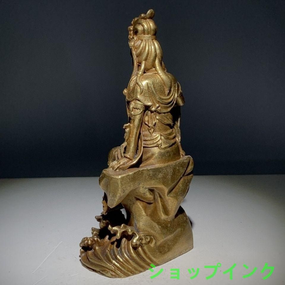 銅器 仏教 仏像 古美術 コレクション品 銅製 工芸品 彫刻装飾品置物 仏教美術 古銅鍍金 チベット仏 仏像 置物 M R9182 - メルカリ