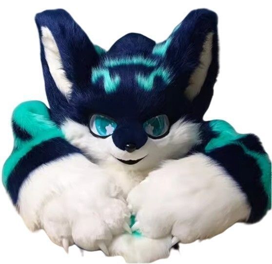 着ぐるみ ケモノ体 紺色 Aタイプ 全身 ケモノ ファースーツ ぬいぐるみ コスプレ コスチューム ☆着ぐるみ ケモノ体 フルスーツ 大きめ NO.12 グレー 全身 ケモノ