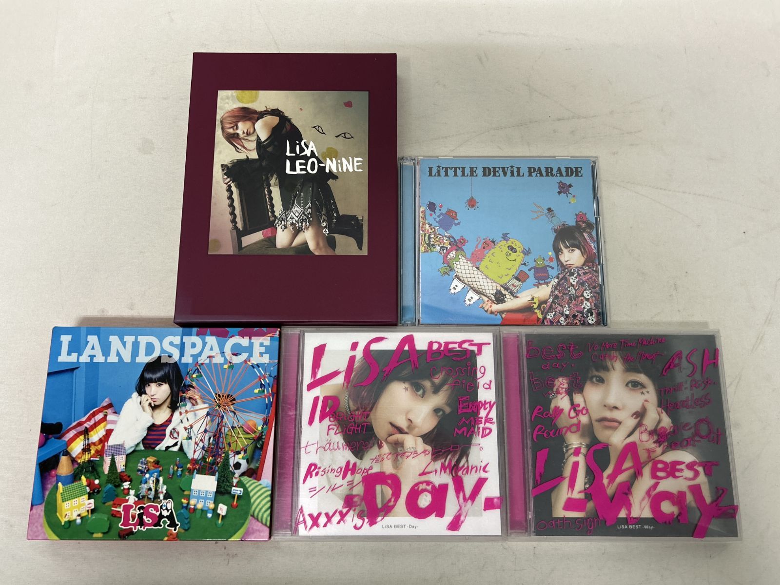 LiSA サイン入りCD 5点 直筆サイン入りCD Lisa Rally Go Round