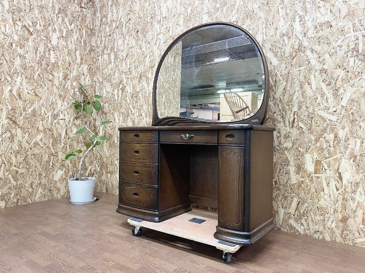 □大塚家具 IDC 松永工房 カンティーニュ ローレライ化粧台 鏡台 
