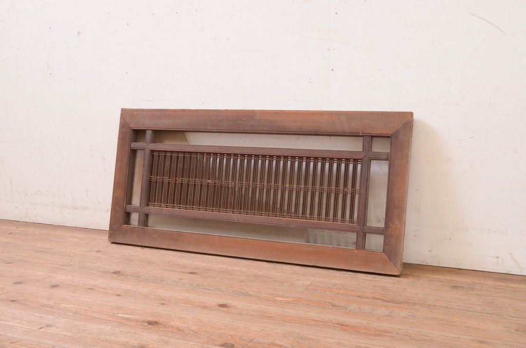 欄間 木製 木彫 襖 らんま 古い彫刻 格子建具 木彫り 当時物 うめ模様