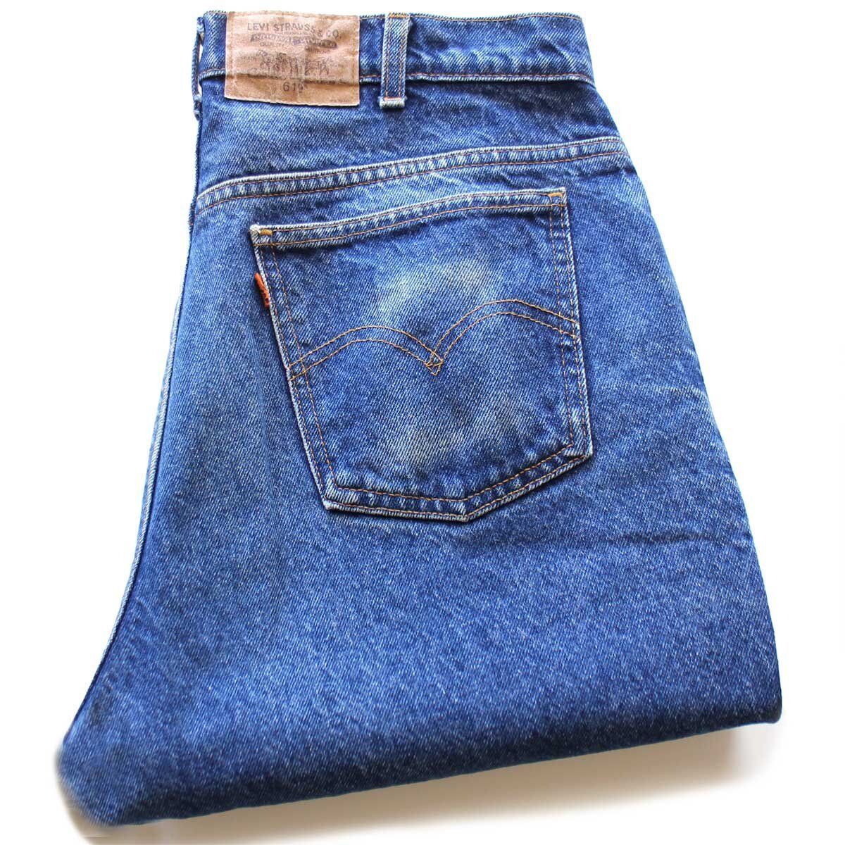 80s カナダ製 Levi'sリーバイス 619 デニムパンツ ヒゲ W36 L32