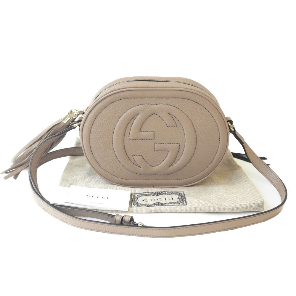 グッチ ソーホー インターロッキングG レザーショルダーバッグ 中古・古着通販】GUCCI (グッチ) ソーホー インターロッキングG