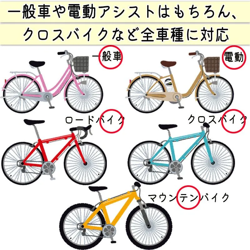 サイクルミラー コウホウヨシ 自転車 鏡 バックミラー 左右兼用