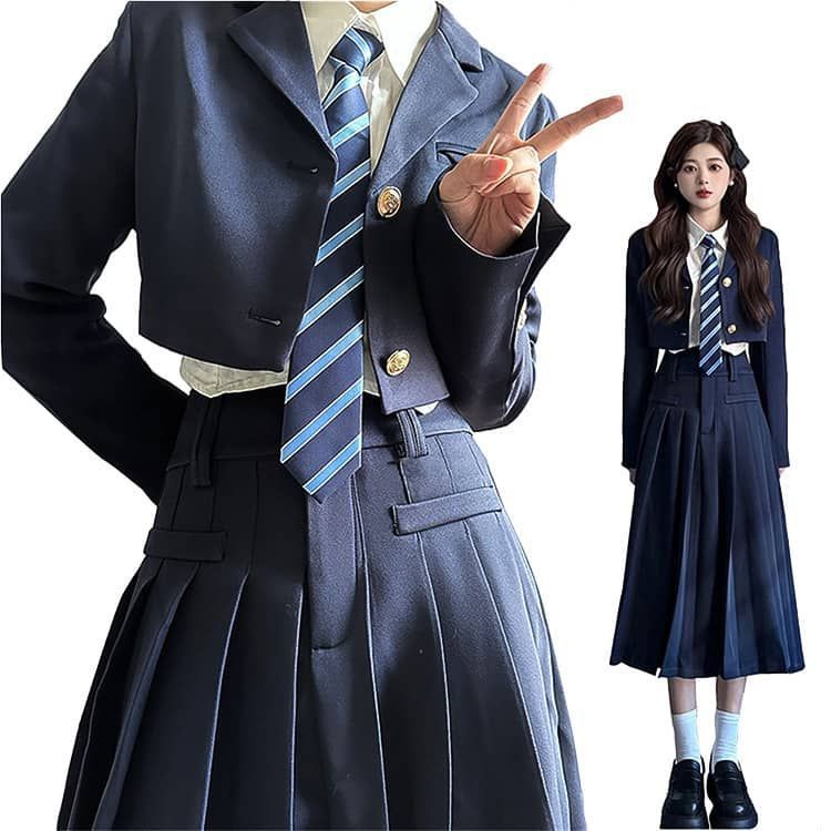2|4点セット 卒業式 スーツ 女の子 中高生 小学校卒業式スーツ フォーマル スーツセット ジャケット スカート シャツ ネクタイ 子供服 卒服