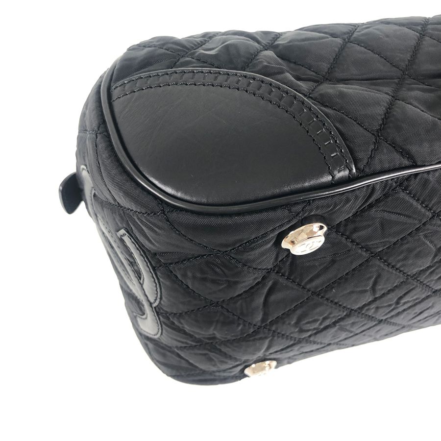 シャネル ボストンバッグ　パリ ニューヨークライン ブラック CHANEL シャネル ボストンバッグ 軽量 パリニューヨーク