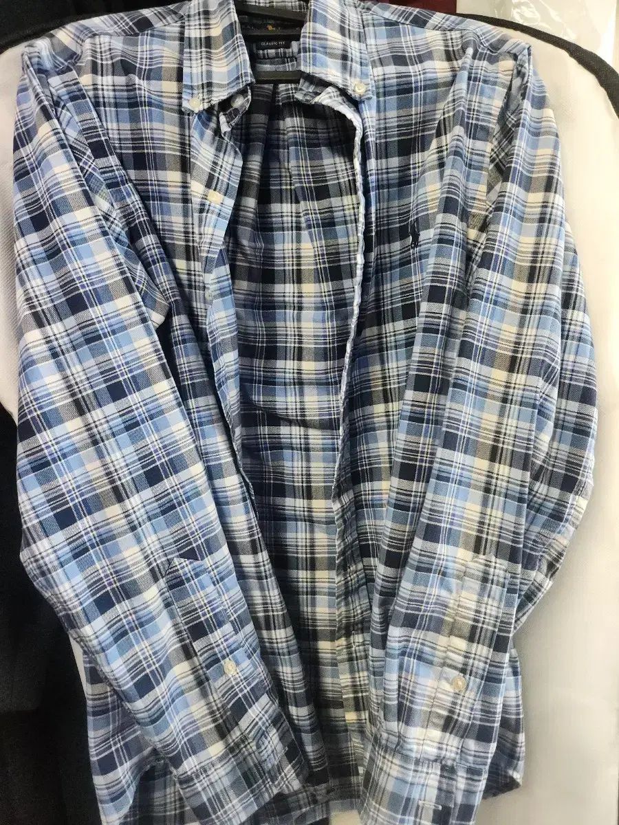 ほぼ ポロ ラルフローレン ブルー CHECK シャツ