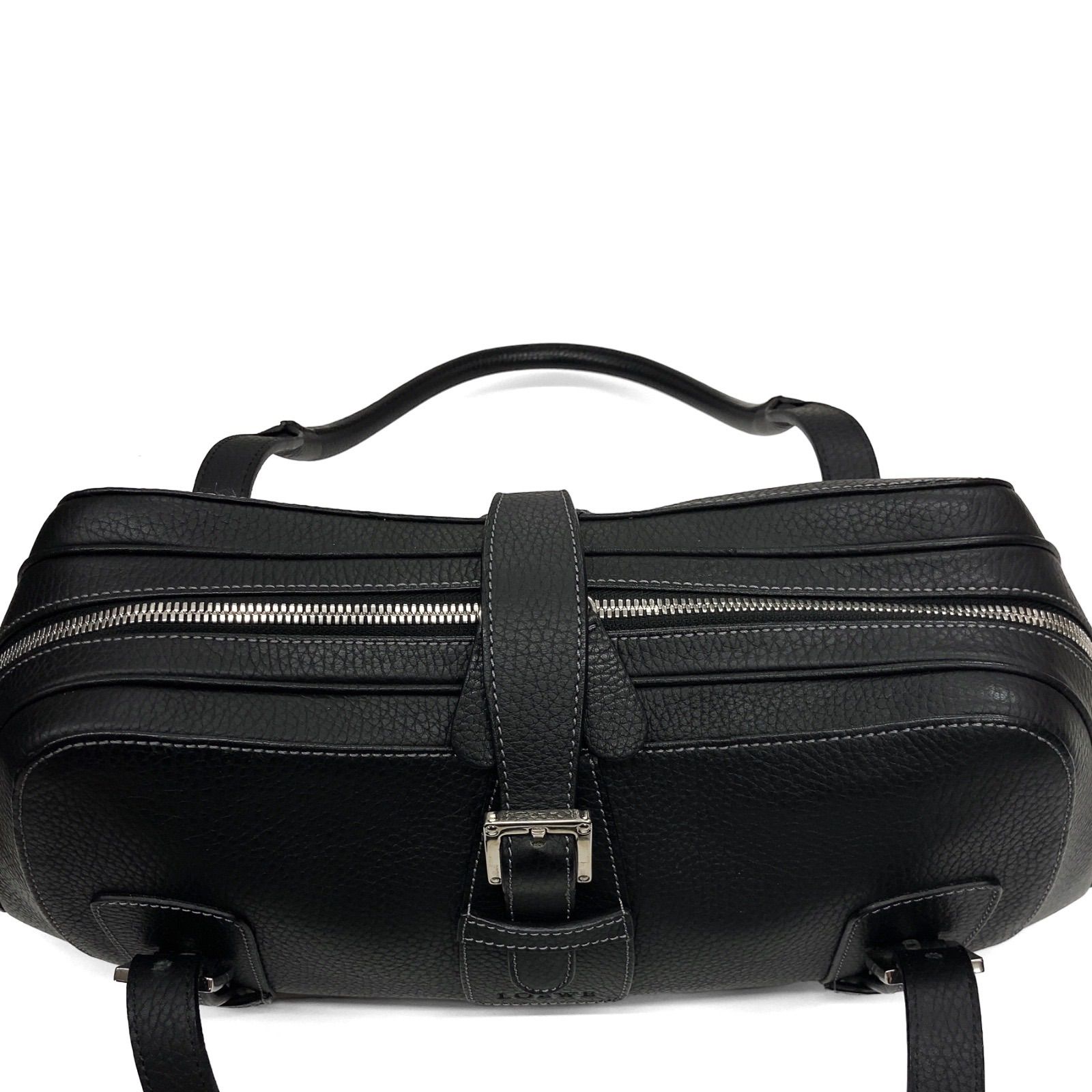 美品】LOEWE ロエベ BOLSO SENDA 4 NEGRO センダ ハンドバッグ 