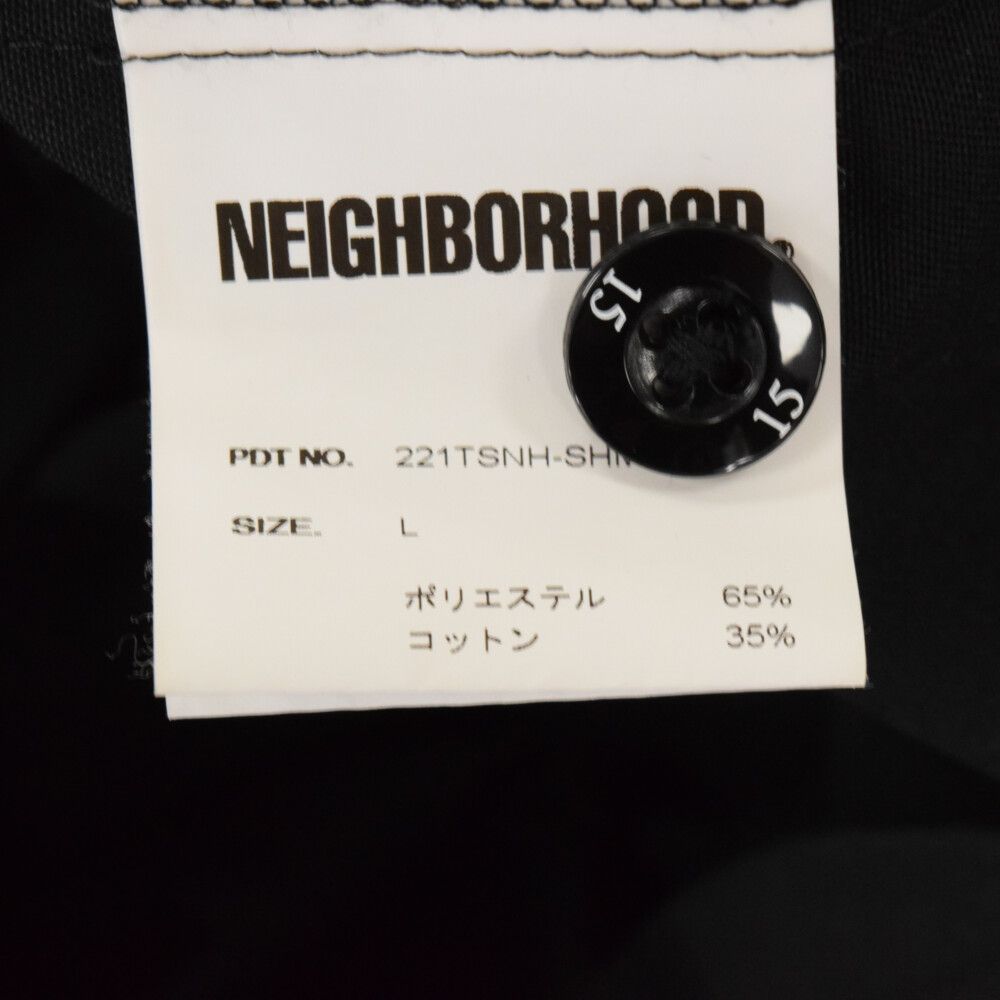 NEIGHBORHOOD (ネイバーフッド) 半袖 オープンカラーシャツ ブラック
