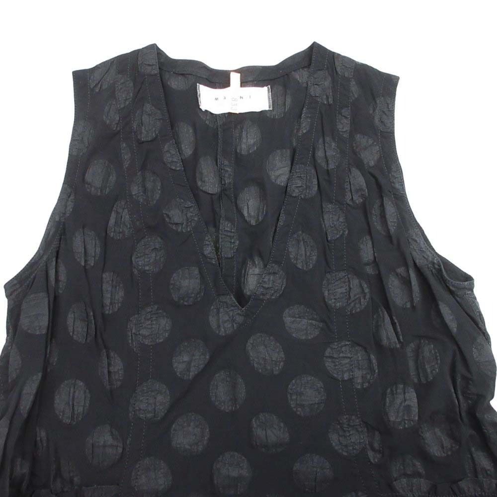美品 11ss MARNI マルニ ドット Aライン ノースリーブ