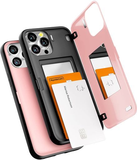 GOOSPERY磁気式ドアバンパー、iPhone13promaxケース対応、カード