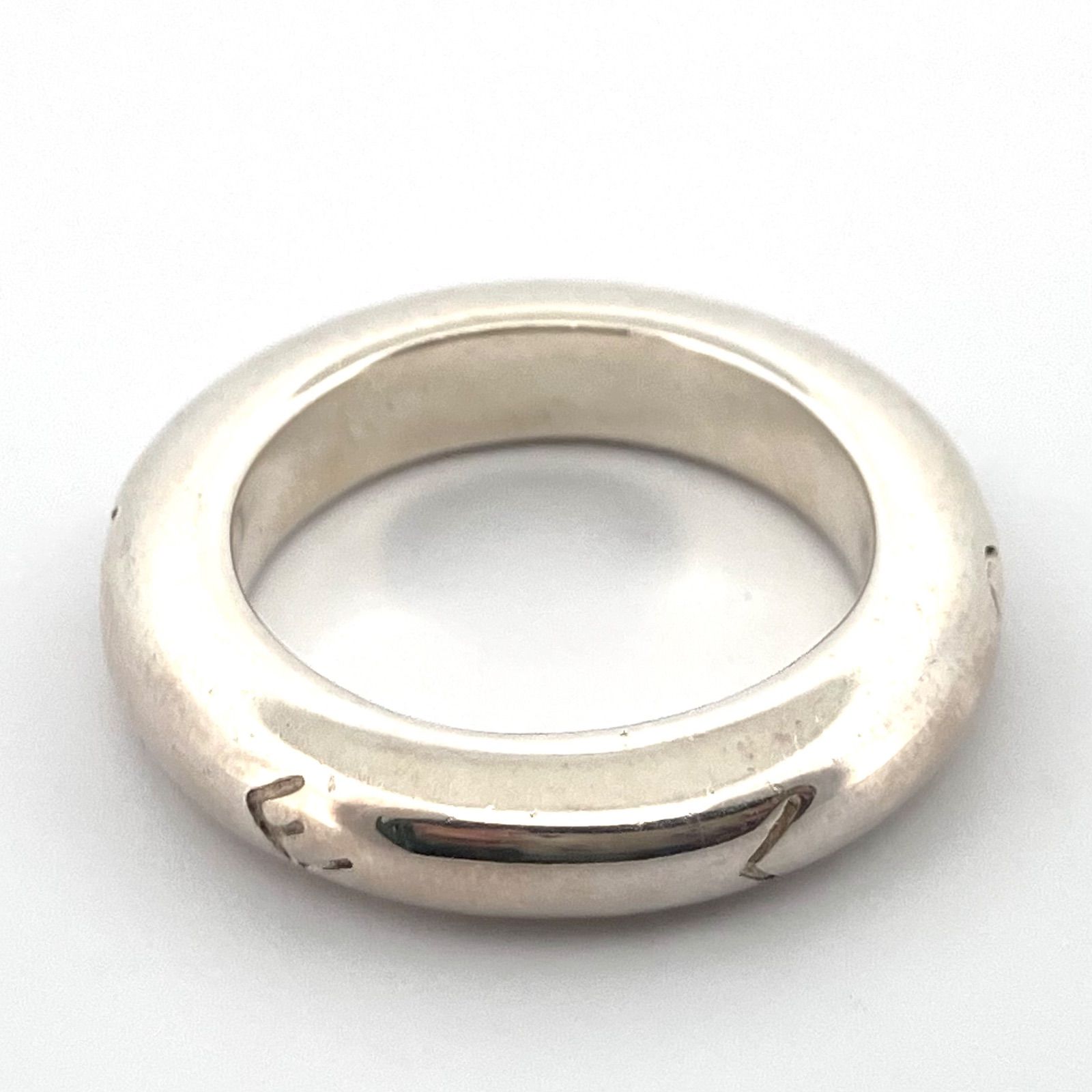 鑑定済み】正規品 CHANEL シャネル ロゴ 925 シルバー #12.5号 リング 