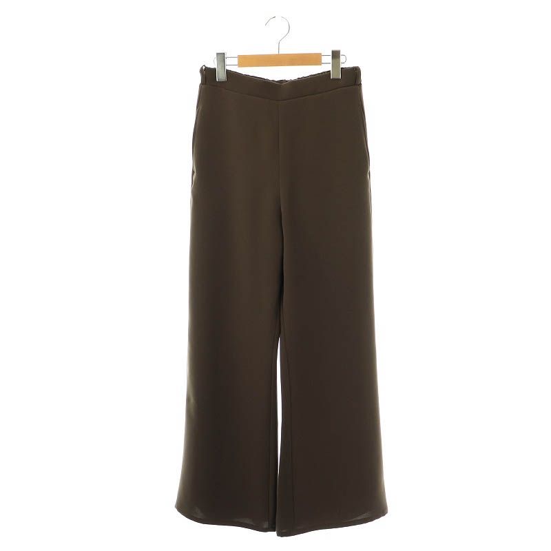 アパルトモン ドゥーズィエムクラス L Appartement DEUXIEME CLASSE 24SS EASY WIDE PANTS イージーワイドパンツ 36 ブラウン |DF OS
