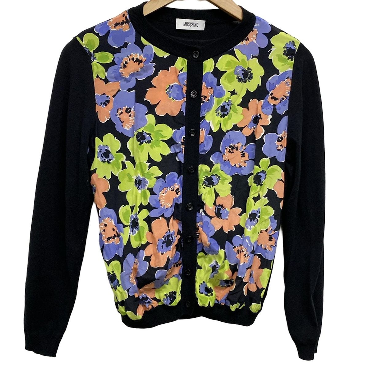 MOSCHINO モスキーノ アンサンブル レディース - 黒×ライトブルー×マルチ 花柄