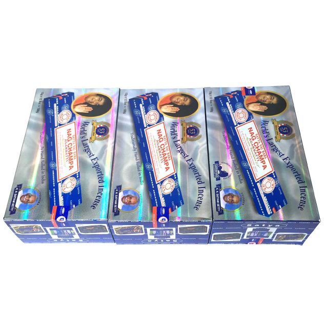 お香 サイババ ナグチャンパ香 スティック 卸おまとめプライス3BOX(36箱)  /SATYA SAI BABA NAG CHAMPA /インセンス/インド香/アジアン雑貨