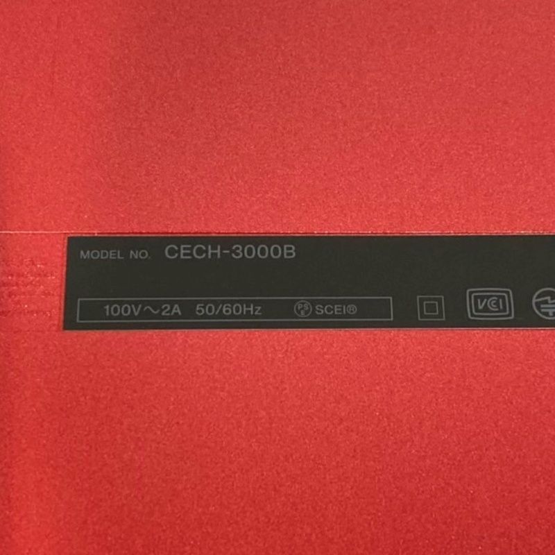 SONY ソニー PlayStation3 CECH-3000B ゲーム機本体 レッド 動作