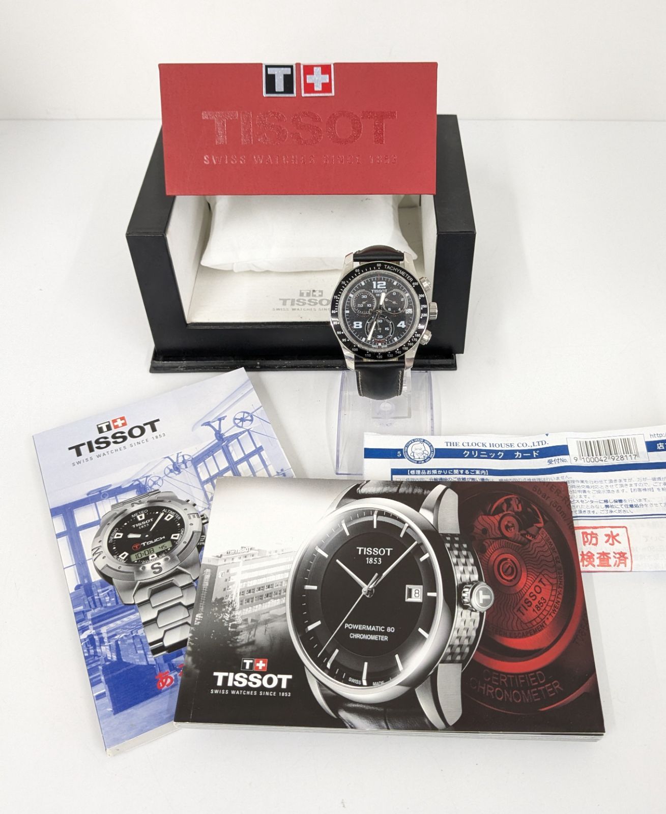 ＋TISSOT ティソ 腕時計 T039417 クオーツ アナログ 不動品 冊子付き 箱破れ 皮劣化有り【時計】【2】