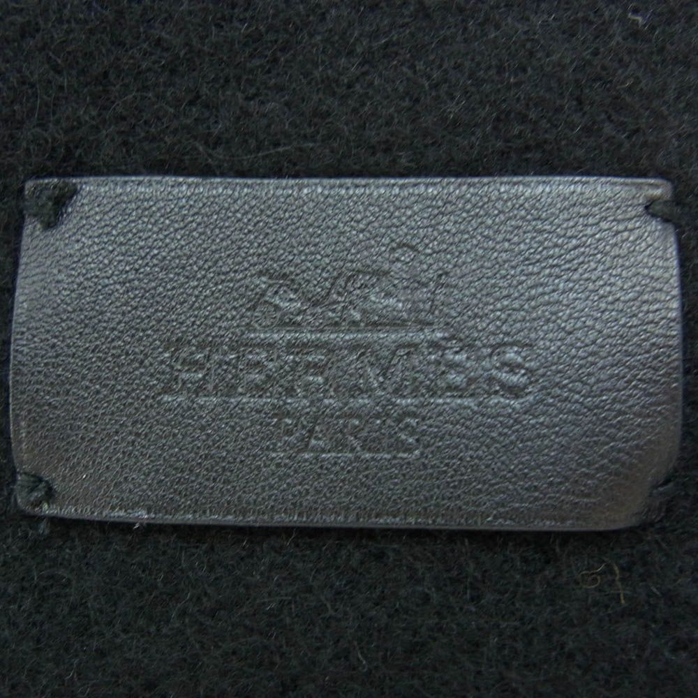 HERMES エルメス カシミア カシミヤ 50％ ヤク 50％ ブロックチェック