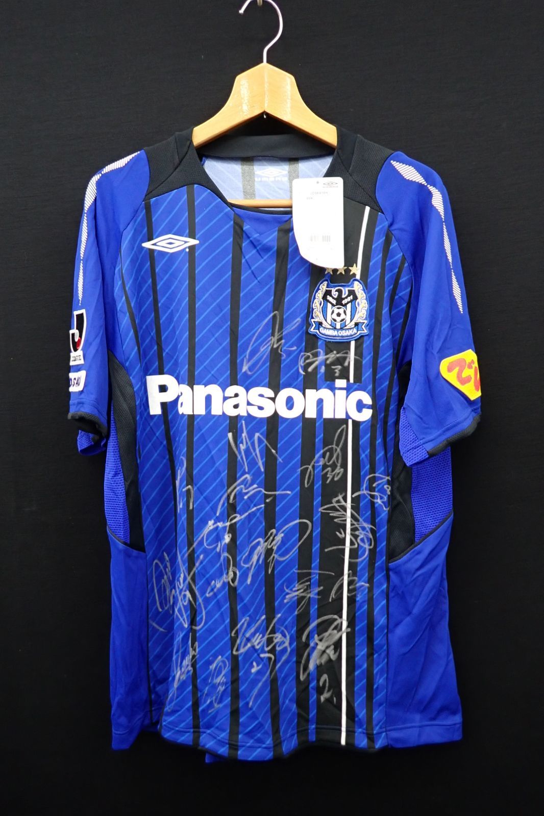 ◇レプリカユニフォーム01 未使用 GAMBAOSAKA 1991 サイン入り