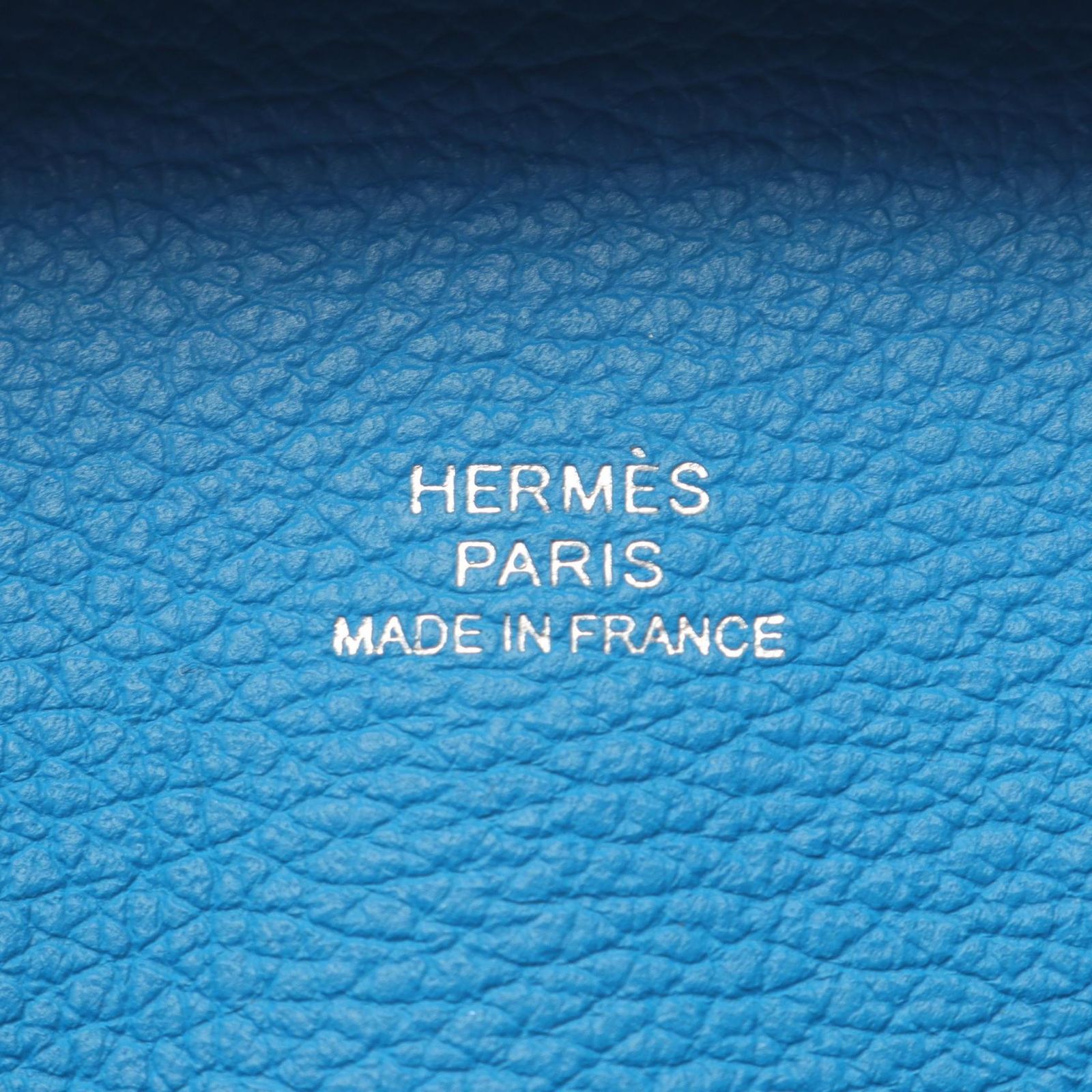 エルメス　バスティア　ブルーザンジバル美品 未使用品▽HERMES エルメス バスティア ヴェルソ ブルー