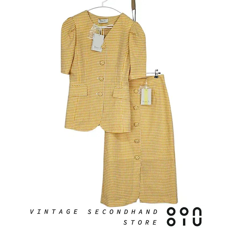 55 Dear K Kenneth lady ケネスレディー ディアK チェック 夏 セットアップ