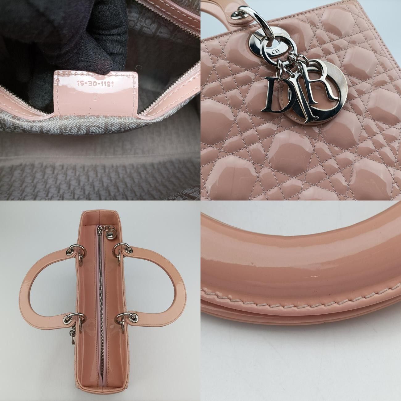 クリスチャンディオールChristian Diorレディディオールピンクパテント16-BO-1121