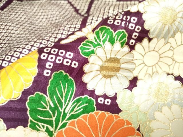 ♦︎くすみ水色♦︎銀彩加工♦︎豪華刺繍♦︎牡丹紋♦︎成人式♦︎＊正絹胴裏へご変更＊ 平和屋着物□豪華振袖 駒刺繍 牡丹花文 金彩 仮絵羽 逸品 未使用