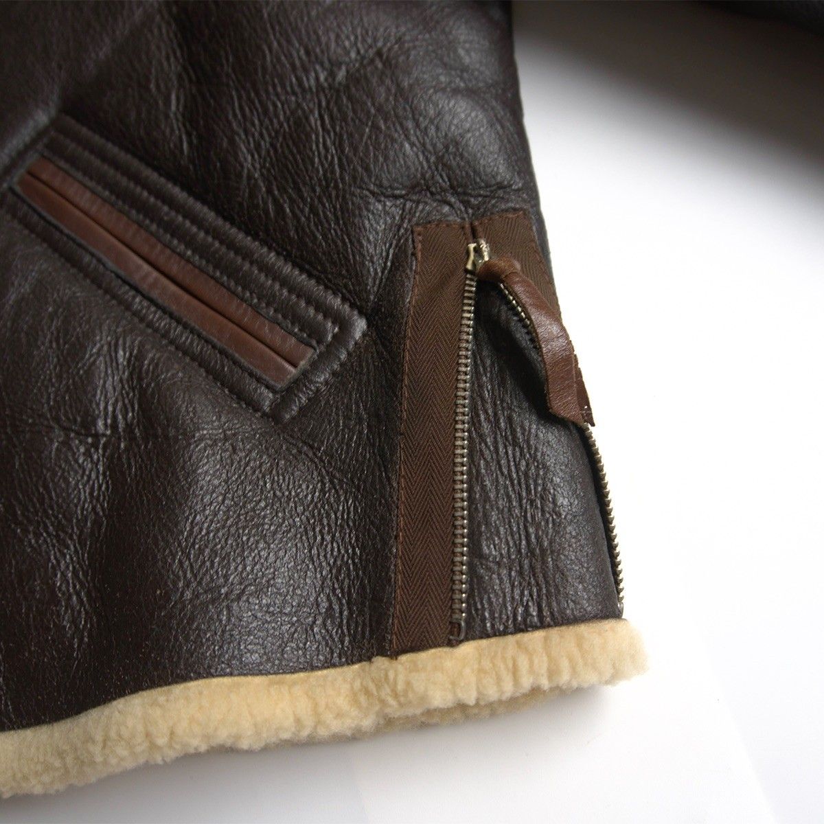 美品】EASTMAN LEATHER CLOTHING【B-6 ムートン フライトジャケット 