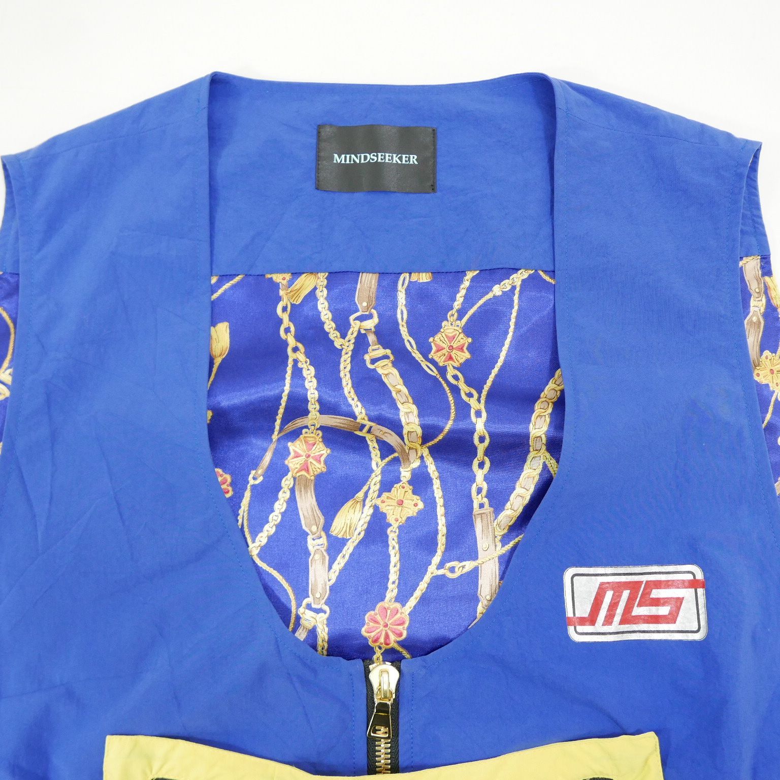 19SS MINDSEEKER マインドシーカー Nylon Fisherman Vest ナイロン フィッシャーマン ベスト BLUE/YELLOW  F