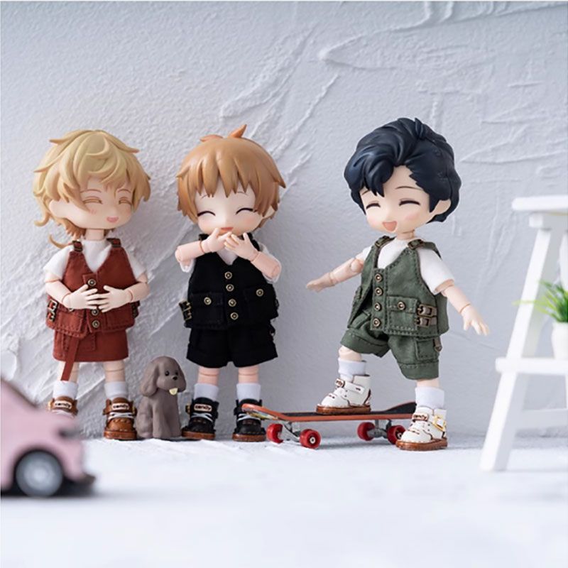 オビツ11 ドール服 サロペットセット 12分の1 BJD ボディ9対応