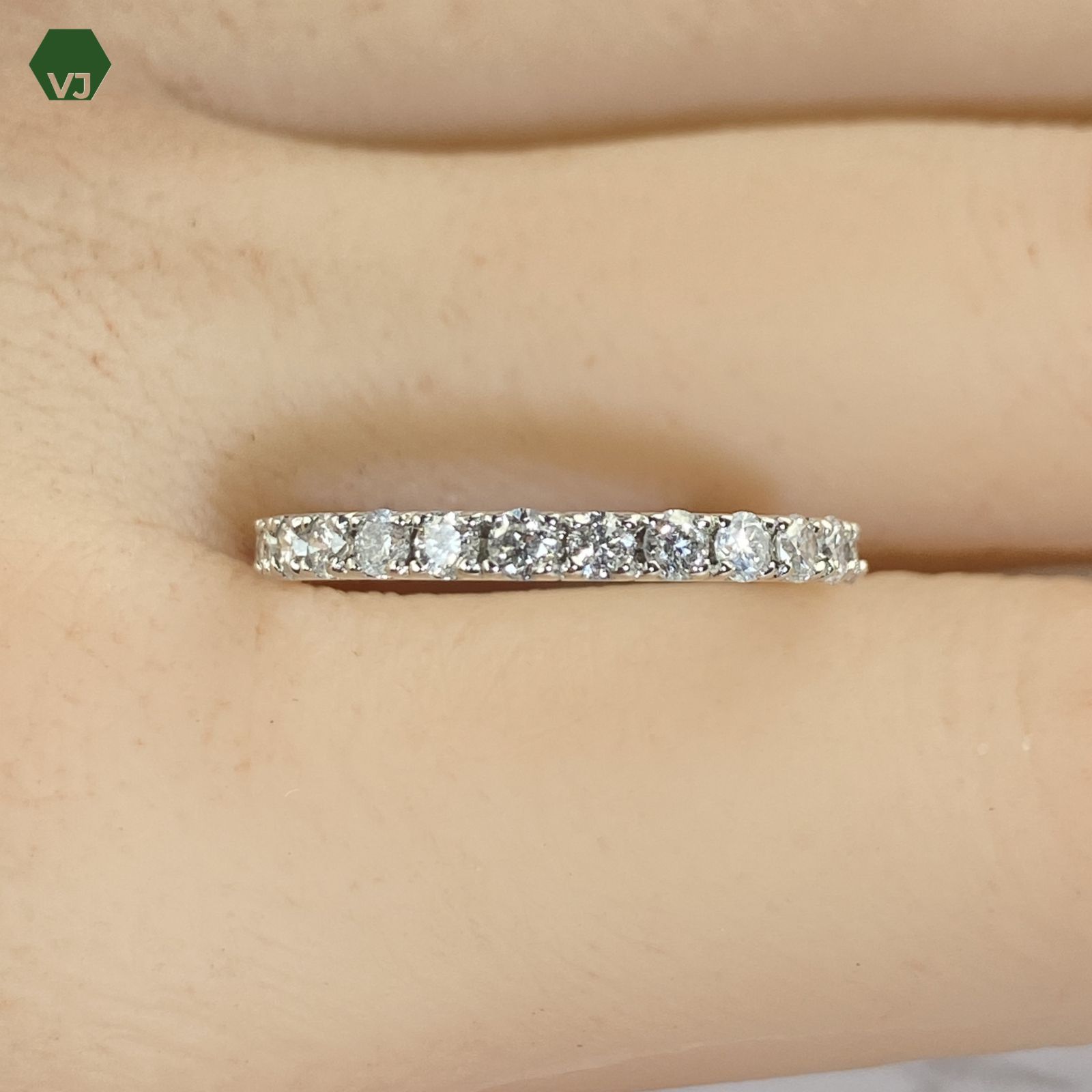 31-10】ダイヤモンド フルエタニティ リング D1.00ct 【中古】【PT950 
