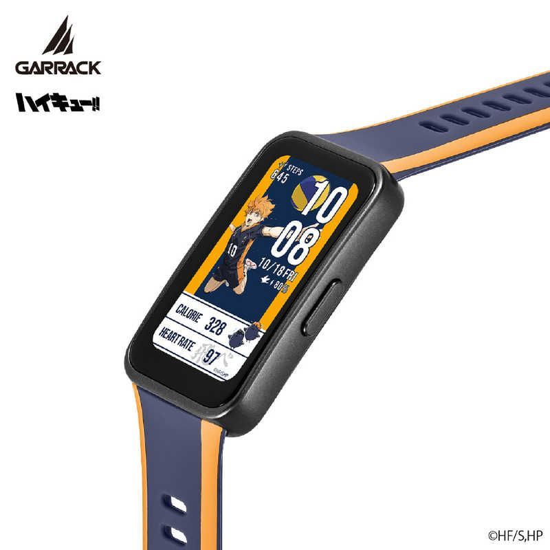 【正規商品 】 未開封 GARRACK ハイキュー スマートウォッチ 烏野高校モデル Smart Watch HAIKYU Karasuno High School model 1年保証 ネイビー×オレンジ HUC-HK-BD10-K ♥ 送料無料