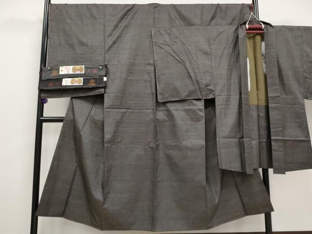 平和屋着物 上 男性 本場大島紬 アンサンブル キングサイズ 100亀甲 総詰め 証紙付き ♥ CYAA3025s5