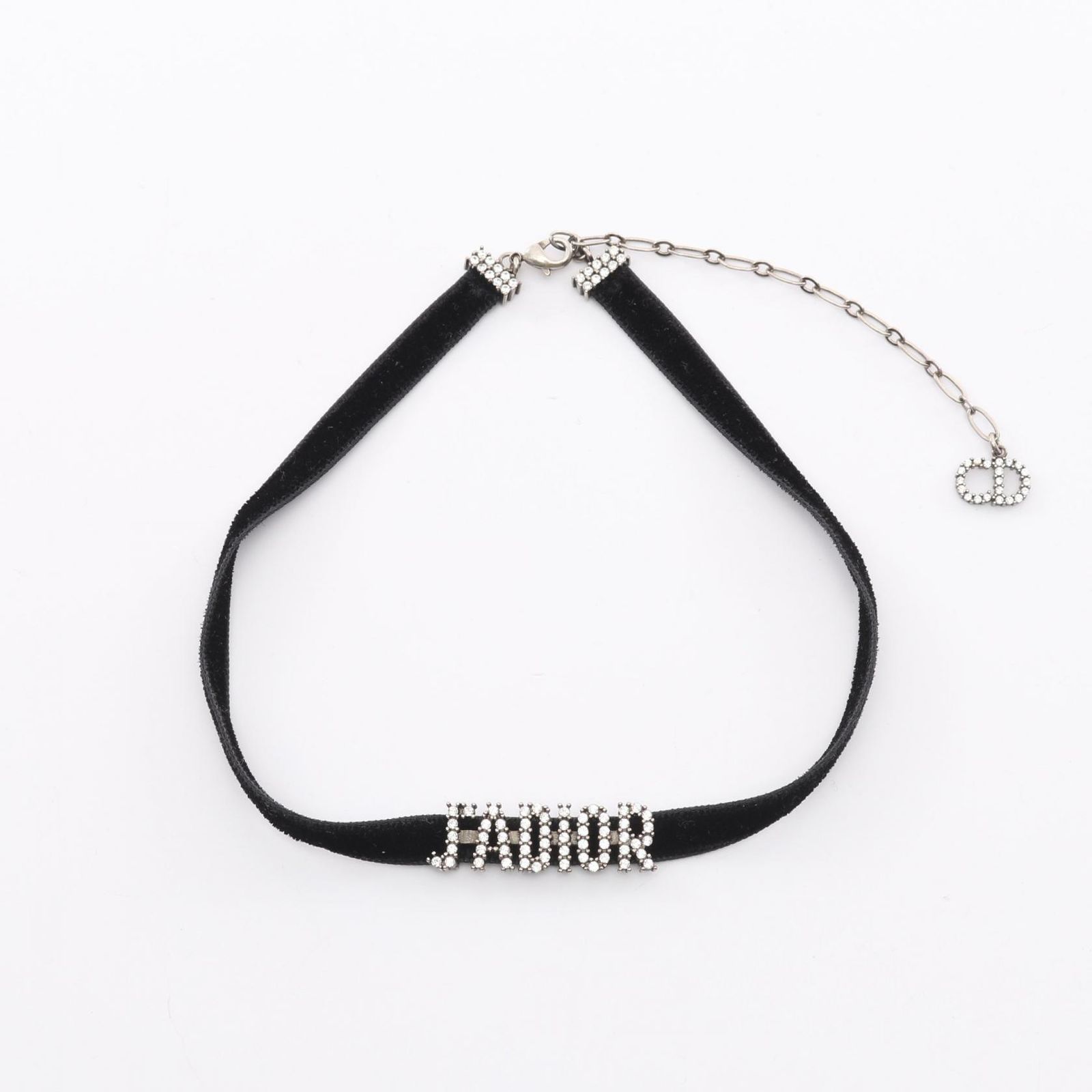 ディオール Dior チョーカー J ADIOR ブラック ステンレススチール チョーカー レディース Used A