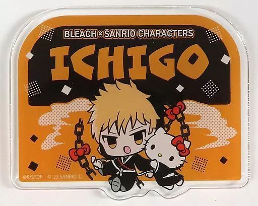 中古】バッジ・ピンズ 黒崎一護×ハローキティ 「BLEACH-ブリーチ
