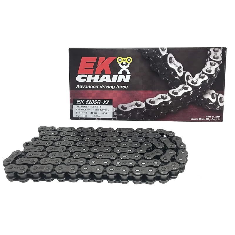 イーケー(EK) QXリングシールチェーン 520SR-X2 スチール 108L 【スクリュージョイント】