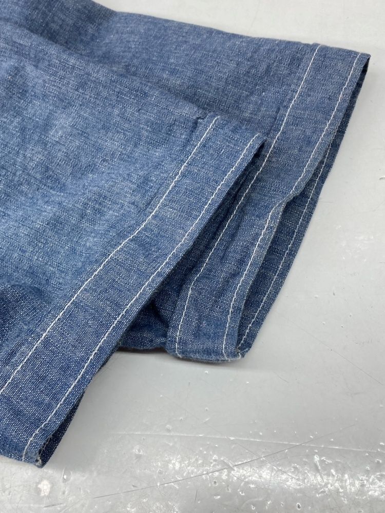 NEIGHBORHOOD シャンブレーシャツ スカル 半袖 ネイバーフッド