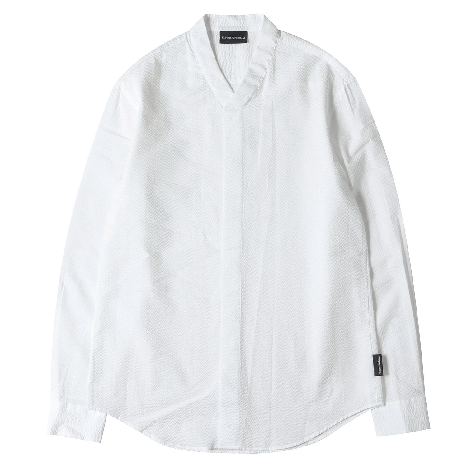 美品 EMPORIO ARMANI エンポリオアルマーニ シャツ シアサッカー 
