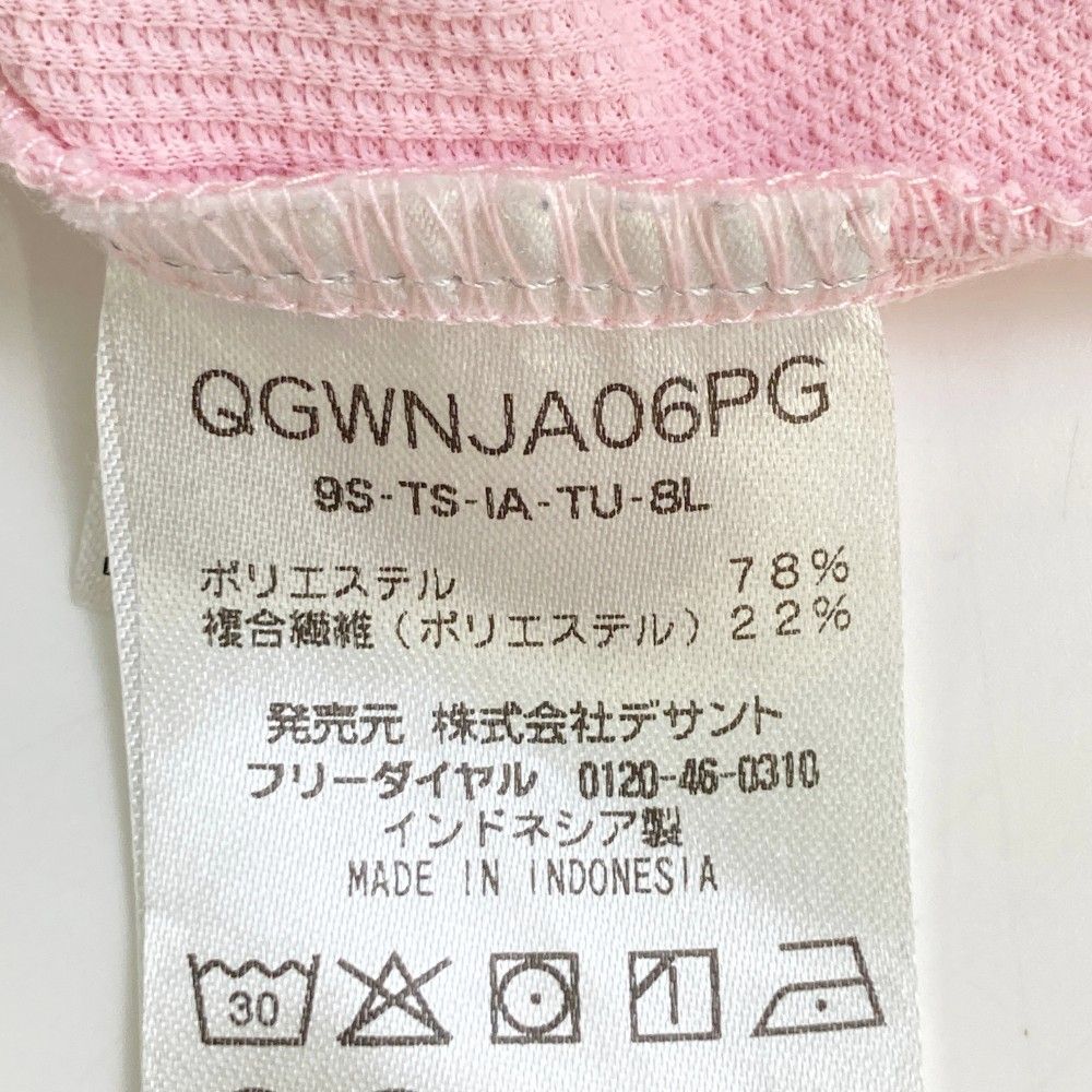サイズ：4L LE COQ GOLF ルコックゴルフ 2023年モデル 半袖ポロシャツ ボタンダウン 総柄 ピンク系 [240101443355] ゴルフウェア メンズ ストスト le coq sportif GOLF ルコックスポルティフ ゴルフ ゴルフウェア