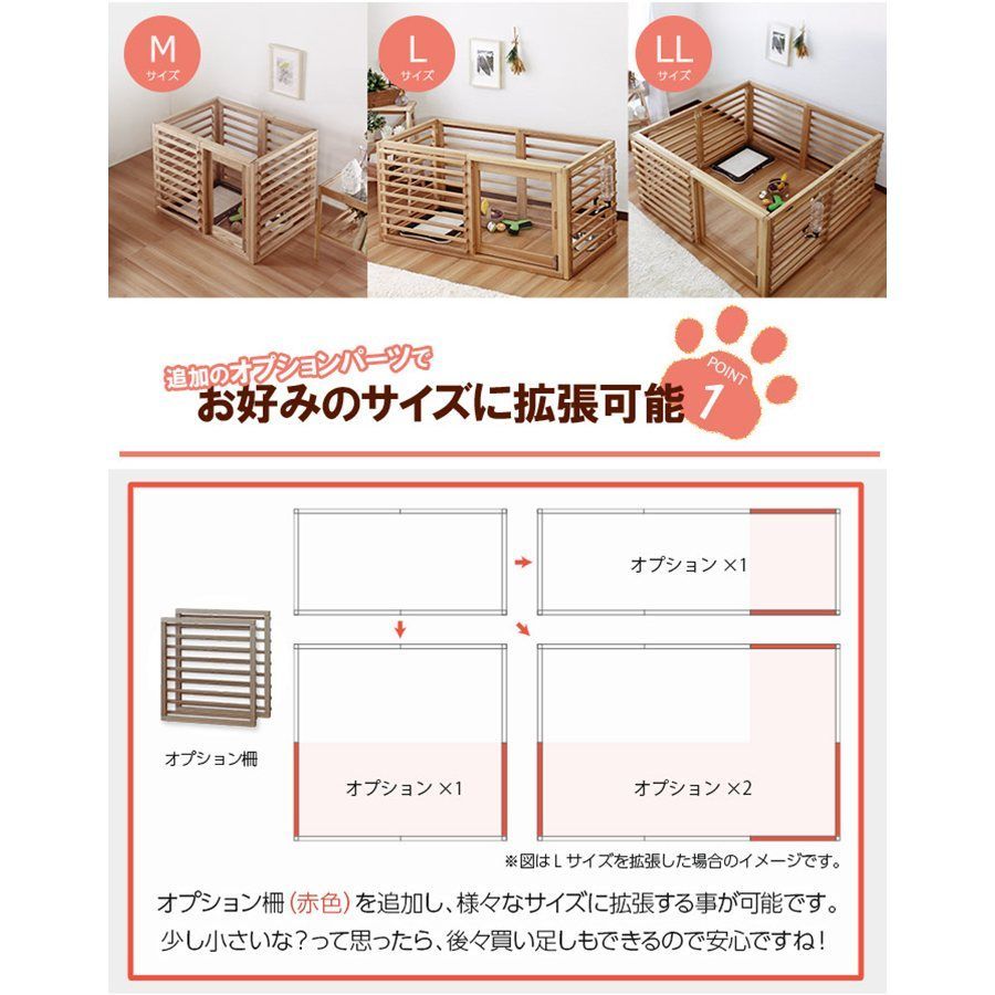 注 こちらは になります ペットケージ Wancage ワンケージプラス 柵 ie94019 拡張 本体は含まれません 全3色 7581
