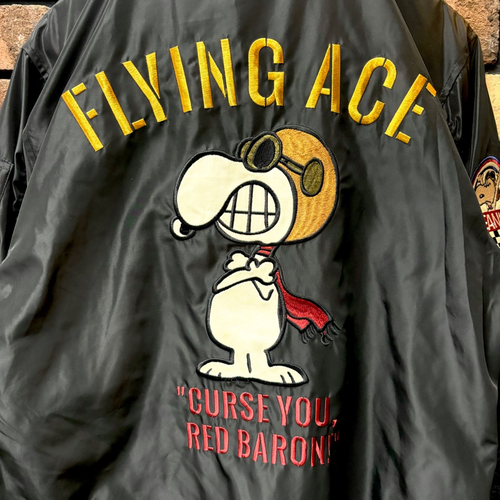 スヌーピー FLYING ACE MA-1 】LOW BLOW KNUCKLE ローブローナックル