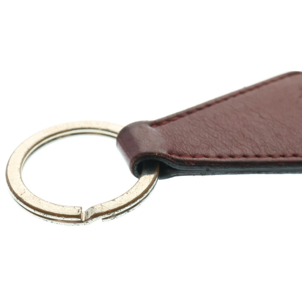  HERMES エルメス ロゴデザイン ヴォー スイフト スムースレザー キーホルダー レッド キーケース 小物