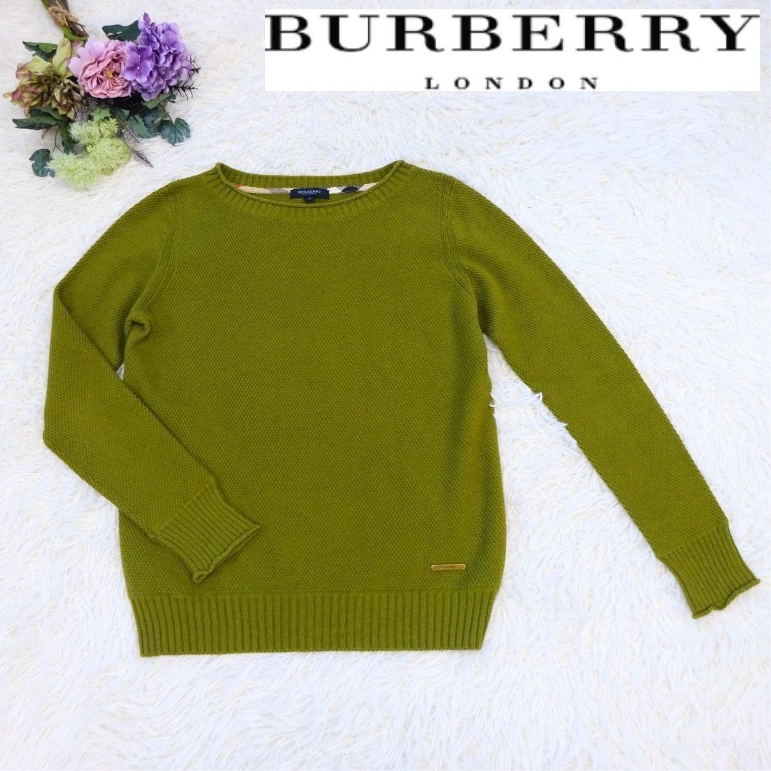 BURBERRY BLUE LABEL バーバリー ブルーレーベル 長袖ニット 綿