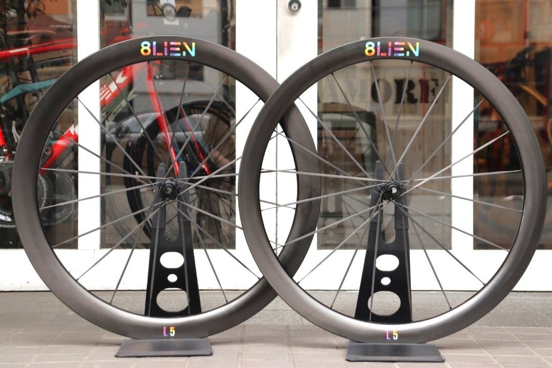 エイリアン 8LIEN L5 DISC WHEELS カーボン クリンチャー チューブレスレディ ホイールセット スラム XDR 11S|12S 横浜店