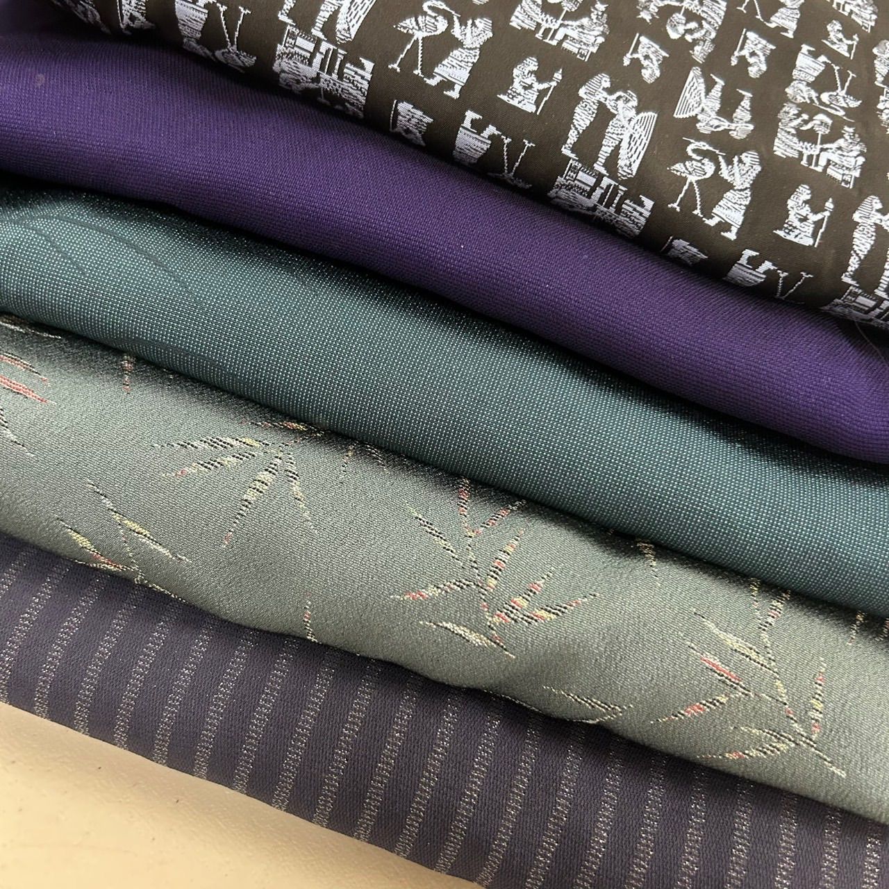 アンティーク 着物 正絹 5着 着物まとめ売り リメイク材料 m-133