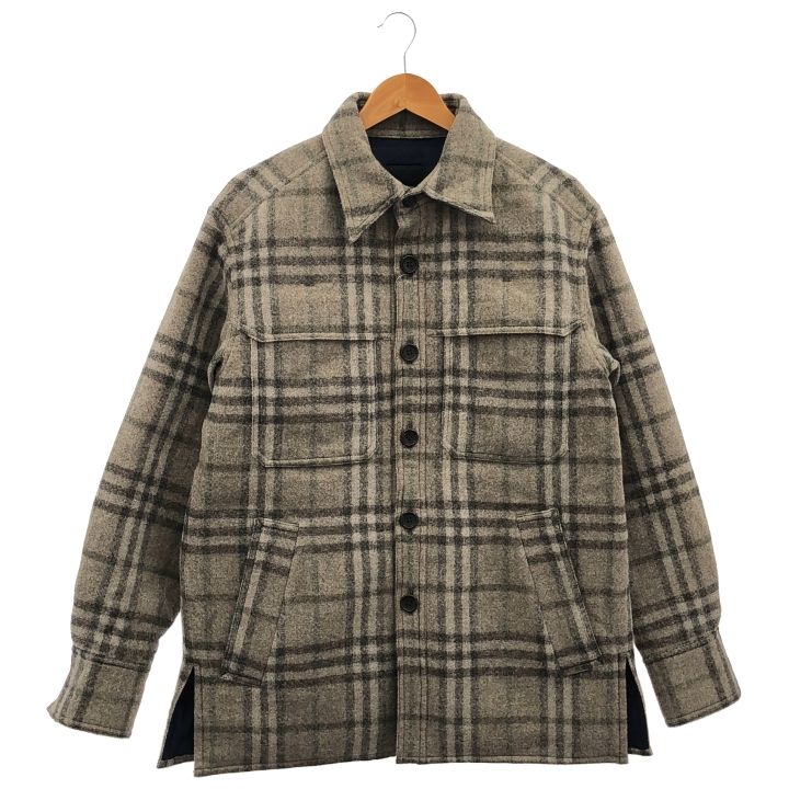 HUM VENT HV303504ER BOMBACIO CPO チェック ブルゾン メンズ ブラウン  